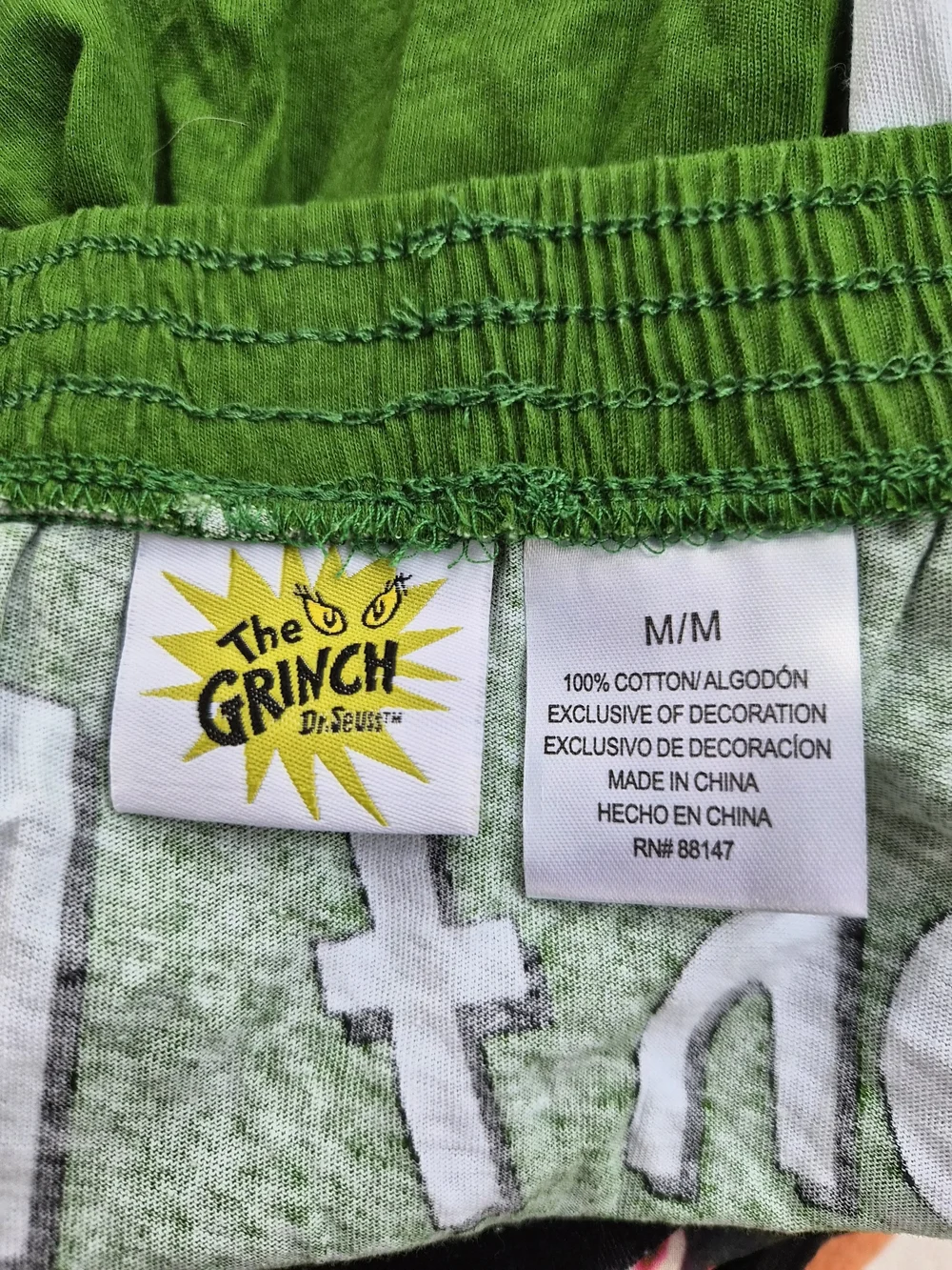 NWOT Dr. Seuss The Grinch & Max Holiday Boxer Lounge Shorts Medium #0491